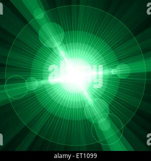 Shining circles and stars green background. RGB EPS 10 vector Stock Vector