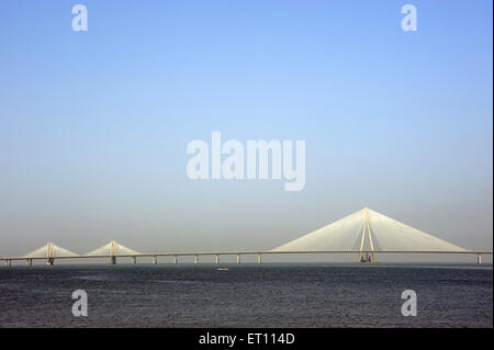 Bandra Worli Rajiv Gandhi Sea Link Bridge Mumbai Maharashtra India Asia Stock Photo