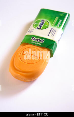 Dettol Toilet Soap Original white background Stock Photo - Alamy