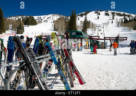 Grand Targhee Resort located in the Caribou-Targhee National Forest in Alta, Wyoming, USA. Stock Photo