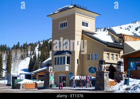 Grand Targhee Resort located in the Caribou-Targhee National Forest in Alta, Wyoming, USA. Stock Photo
