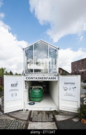 Berlin, Germany, a container farm of ECF Farm Systems Stock Photo - Alamy