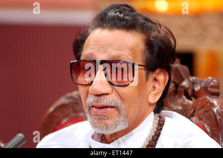 Bal Thackeray, Indian politician, Bal Keshav Thackeray, Founder, Shiv Sena, leader, Maharashtra, India, Asia Stock Photo
