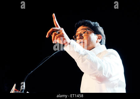 Raj Thackeray, Indian Politician, Maharashtra Navnirman Sena, MNS, founder leader, Bombay, Mumbai, Maharashtra, India, Asia Stock Photo