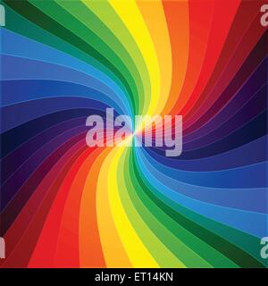 Rainbow colorful warped stripes background. RGB EPS 10 vector illustration Stock Vector