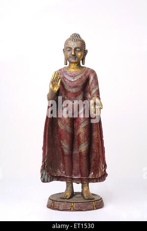 Fibre statue of lord Buddha Stock Photo