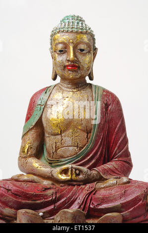 Fibre statue of lord buddha Stock Photo