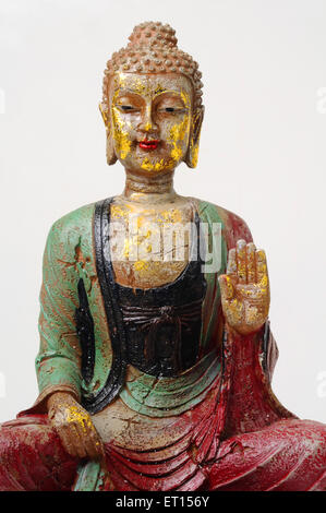 Fibre statue of lord buddha Stock Photo