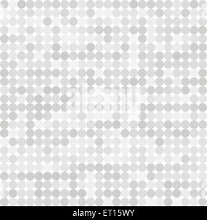 Abstract digital grey circles on white background seamless pattern. RGB EPS 10 vector illustration Stock Vector