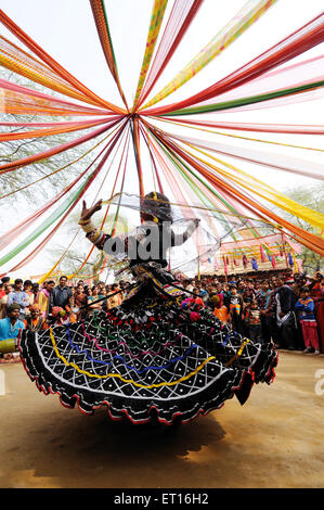 Rajasthani lady dancing ; India Stock Photo