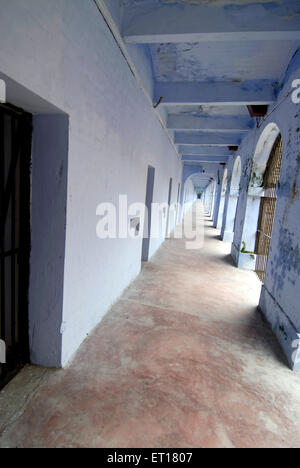 Passage or corridor in Cellular jail, Port Blair, Andaman and Nicobar Islands, Union territory of India, UT, India, Asia Stock Photo