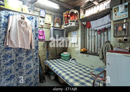 One Room House Textile mill Chawl Mumbai India Asia Stock Photo