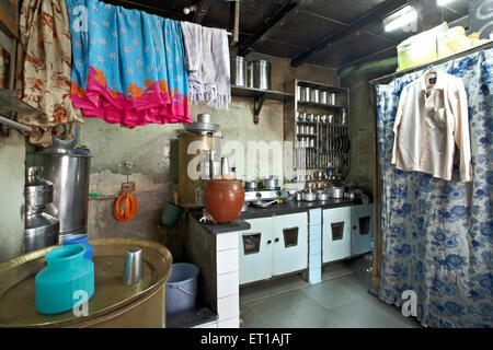 One Room House, Textile mill chawl, Bombay, Mumbai, Maharashtra, India, Asia, Asian, Indian Stock Photo