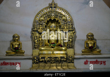 Indian Jain God of metals Sirohi temple Rajasthan India Asia Stock Photo