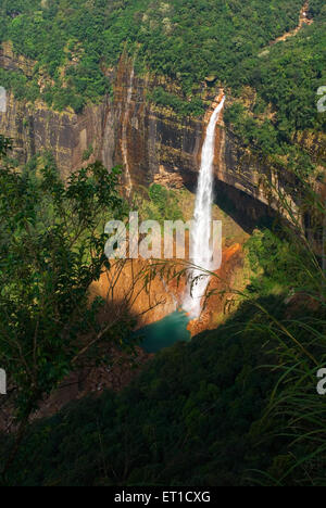 Noh Kalikai Fall ; Nohkalikai Falls ; Cherrapunji ; Meghalaya ; India ; Asia ; Asian ; Indian Stock Photo