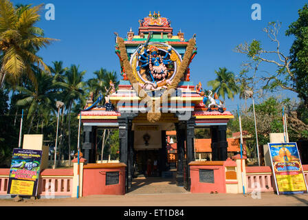 Temple of mother goddess kali at punchakeri ; Trivandrum ; Kerala ; India Stock Photo