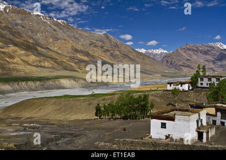 Spiti Valley at Himachal Pradesh India Stock Photo