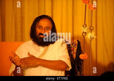 Ravi Shankar, Indian yoga guru, spiritual leader, Sri Sri, Guru ji, Gurudev, Guruji, India, Asia Stock Photo