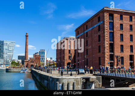 Hartley Quay and the Merseyside Maritime Museum, Albert Dock, Liverpool, Merseyside, England, UK Stock Photo