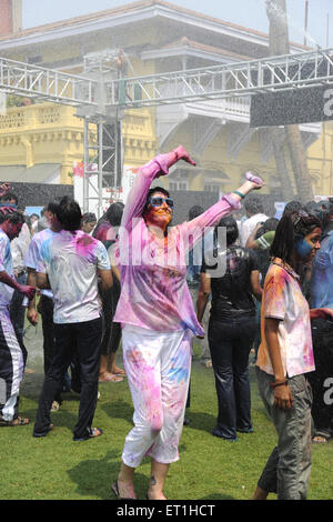 Holi festival, Bombay, Mumbai, Maharashtra, India, Asia Stock Photo