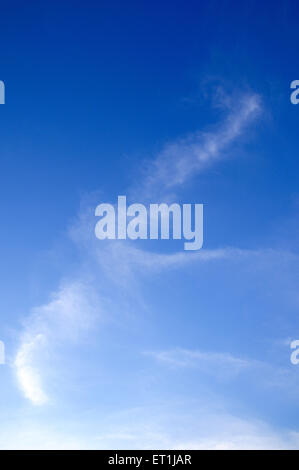 blue sky with white cloud clouds Stock Photo