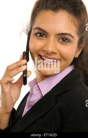 Woman talking on mobile phone MR#686M 20 March 2010 Stock Photo