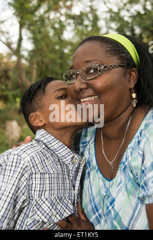 Grandmother with her grandson Stock Photo