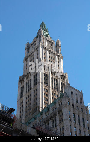 Woolworth Building 233 Broadway Tribeca Manhattan New York City USA Stock Photo