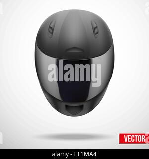 High quality light gray motorcycle helmet vector Stock Vector