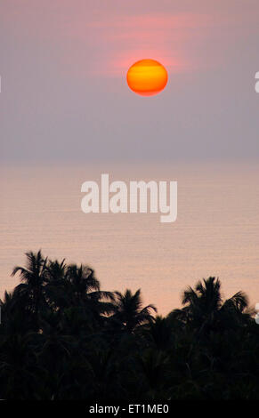 Sunset, Anjarle, Arabian sea, Dapoli, Ratnagiri, Maharashtra, India, Asia Stock Photo