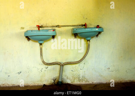 washbasin pair, Anjarle village, district Dapoli, Maharashtra, India Stock Photo