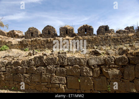 Fortress of Gavilgad fort at Chikhaldara ; district Amravati ; Maharashtra ; India Stock Photo