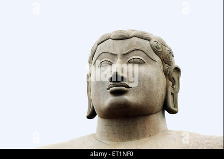 Statue of jain deity gomateshvara ; Sravanabelagola ; Hassan ; Karnataka ; India Stock Photo