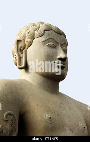 Statue of jain deity gomateshvara ; Sravanabelagola ; Hassan ; Karnataka ; India Stock Photo