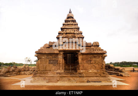 Shore temple, Mahabalipuram, Mamallapuram, Tamil Nadu, India Stock Photo