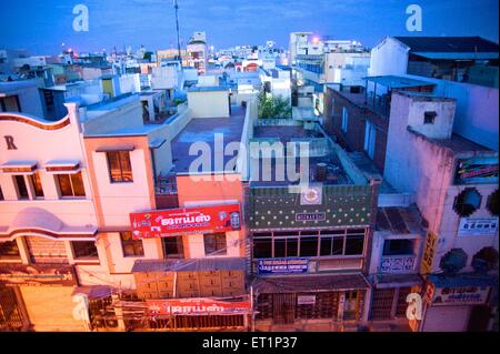 Madurai city in night ; Tamil Nadu ; India Stock Photo