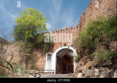 Urwahi gate of gwalior fort ; Madhya Pradesh ; India Stock Photo