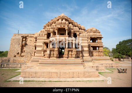 Saas bahu temple ; gwalior fort ; Madhya Pradesh ; India Stock Photo