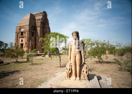 Statue of jain tirthankaras near teli ka mandir temple in gwalior fort ; Madhya Pradesh ; India Stock Photo