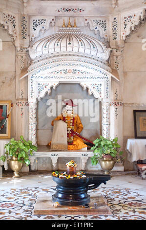 Statue in cenotaph of Madhavrao Scindia at Shivpuri in Madhya Pradesh India Stock Photo