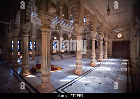 Interior in cenotaph of madhavrao scindia at Shivpuri ; Madhya Pradesh ; India Stock Photo