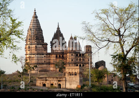 Chaturbhuj temple ; Orchha ; Tikamgarh ; Madhya Pradesh ; India Stock Photo