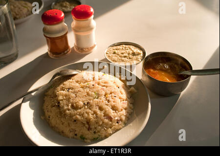 upma sambhar chutley Stock Photo