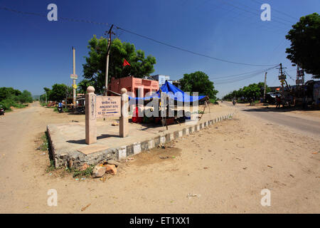 Sign Board ; Bhangarh ; Rajgarh ; Alwar ; Rajasthan ; India ; Asia Stock Photo