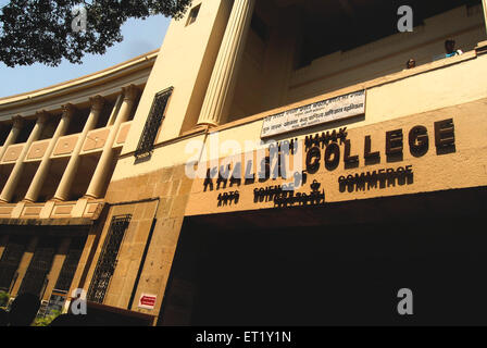 Guru Nanak Khalsa College building ; Matunga ; Bombay ; Mumbai ; Maharashtra ; India ; Asia Stock Photo