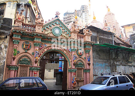 Krishna Baug Radha Krishna temple ; Charni Road ; Bombay Mumbai ; Maharashtra ; India Stock Photo