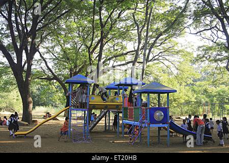 Children playing ; Sanjay Gandhi National Park ; Borivali National Park ; Borivali ; Bombay ; Mumbai ; Maharashtra ; India ; Asia ; Asian ; Indian Stock Photo