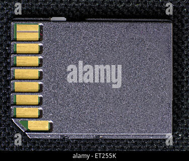 Close up of a computer SD card Stock Photo