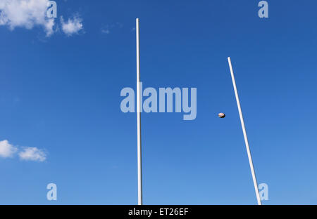 rugby ball flying Stock Photo - Alamy