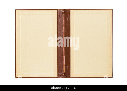 Old folder for papers on a white background. Stock Photo